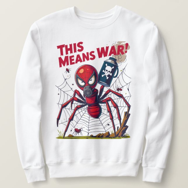 Det här Elaket Krig! - Spiders' Revenge Lång Ärmad Tröja (Design framsida)