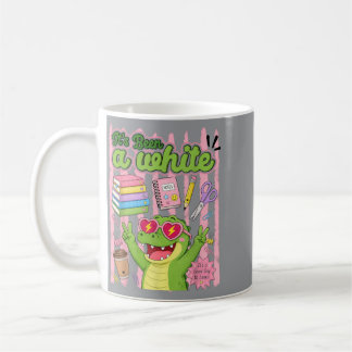 Det Har Gått En Längre Tid Rolig Lärare Alligator Kaffemugg