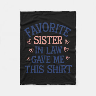 Det här gav mig en favoritsyster. fleecefilt