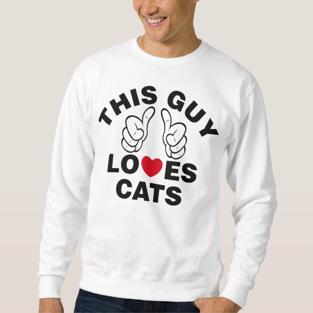 DET HÄR GUY KÄRLEK CATS LÅNGÄRMAD TRÖJA (Framsida)
