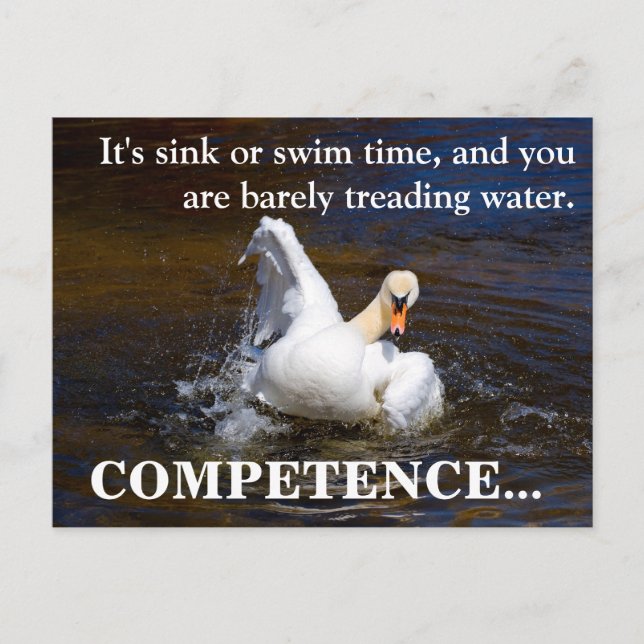 Det här jobbet verkar inte fungera för dig vykort (Framsida)