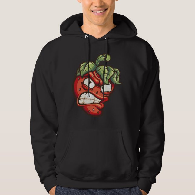 Det här jordgubben är sur hoodie (Framsida)