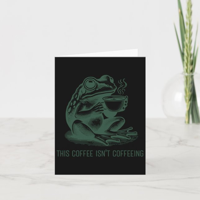 Det här kaffet är inte kaffet roligt Kaffeinfanati Kort (Framsida)
