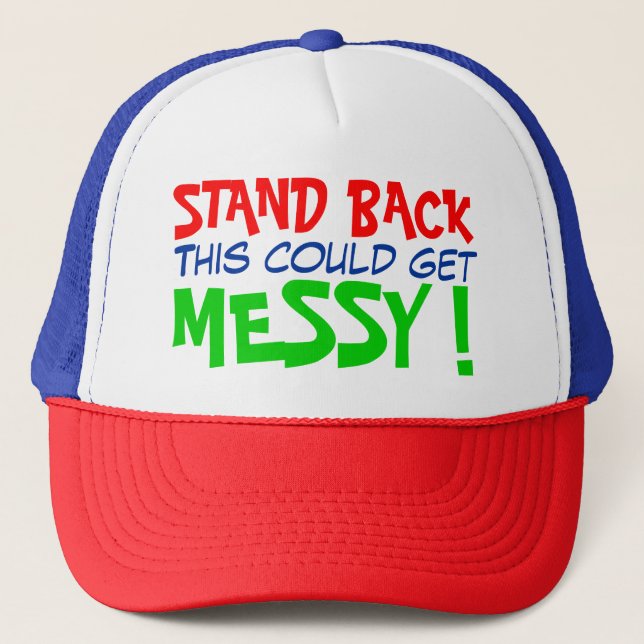 Det här kan bli rörigt! truckerkeps (Framsida)