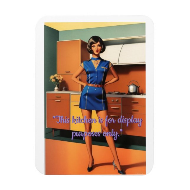 "Det här köket är endast avsett för Visning" Magnet (Vertikal)