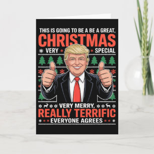Det här kommer bli en fantastisk jul Trump ful Kort