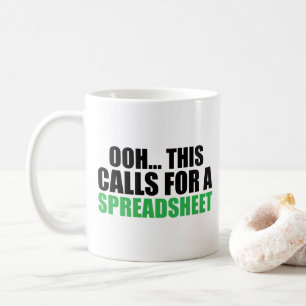 Det här kräver en kalkylbladsrevisor kaffemugg