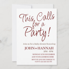 Det här kräver en Party-funn, samkörd babyåda Inbjudningar