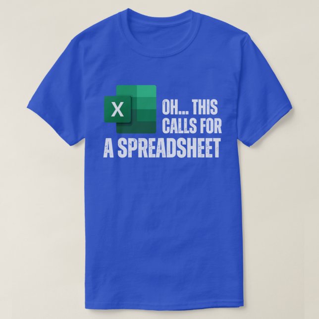 Det här kräver ett kalkylblad för ett kontor t shirt (Design framsida)