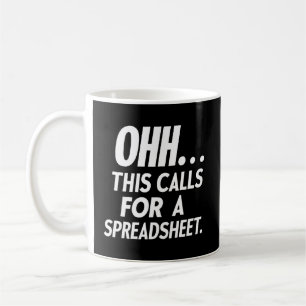 Det här kräver ett kalkylblad kaffemugg