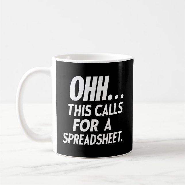 Det här kräver ett kalkylblad kaffemugg (Vänster)