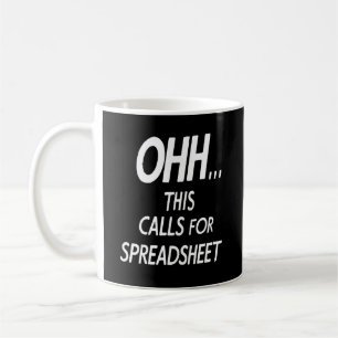 Det här kräver ett kalkylblad kaffemugg