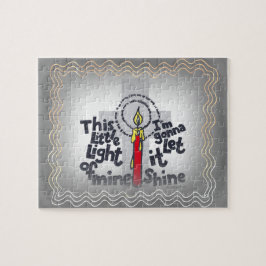 Det här lilla ljusa kristna pusslet pussel