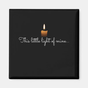 Det här lilla ljuset av min kristna tro på Candle Magnet