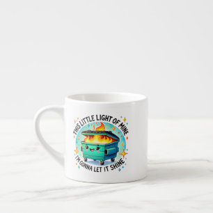 Det här lilla ljuset från min fina Dumpster Fire Espressomugg