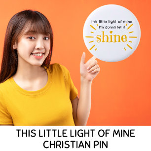 Det här lilla ljuset från min Matthew 5:16 Knapp