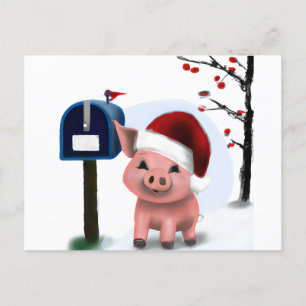 Det här lilla Piggie Helgdag-vykortet Vykort