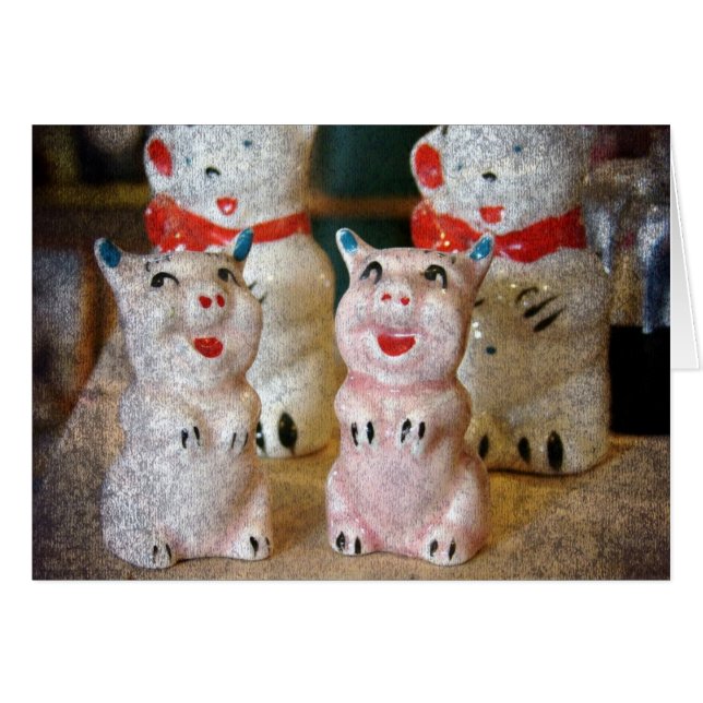 Det här lilla Piggy-Tillfällen Hälsningskort (Framsidan Horizontal)