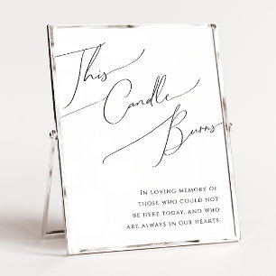 Det här ljuset brinner med ett minimalt grått skri poster