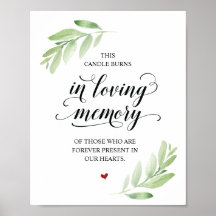 Det här ljuset brinner till minne av Minnestecken