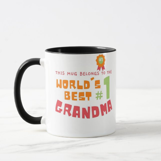 Det här Mugg-Tillhöret är världens främsta mormor Mugg (Vänster)