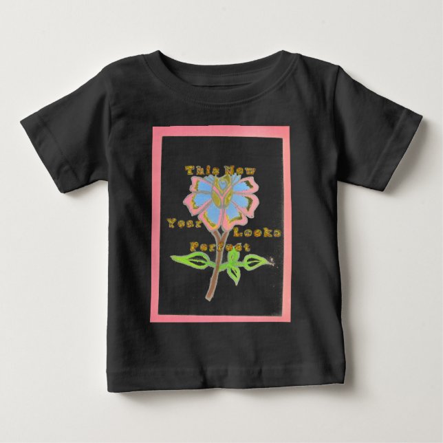 Det här nyårsutskriften ser ut som Blommigt av Per T-shirt (Framsida)