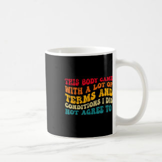 Det här organet kom med många termer och Villkor Kaffemugg