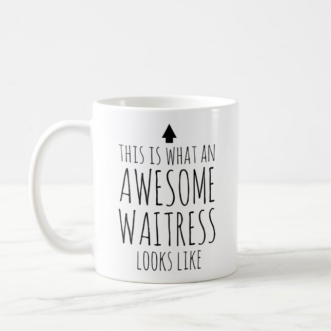Det här ser ut som en Fantastisk Waitress Kaffemugg (Vänster)