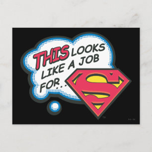 Det här ser ut som ett jobb för Superman Vykort