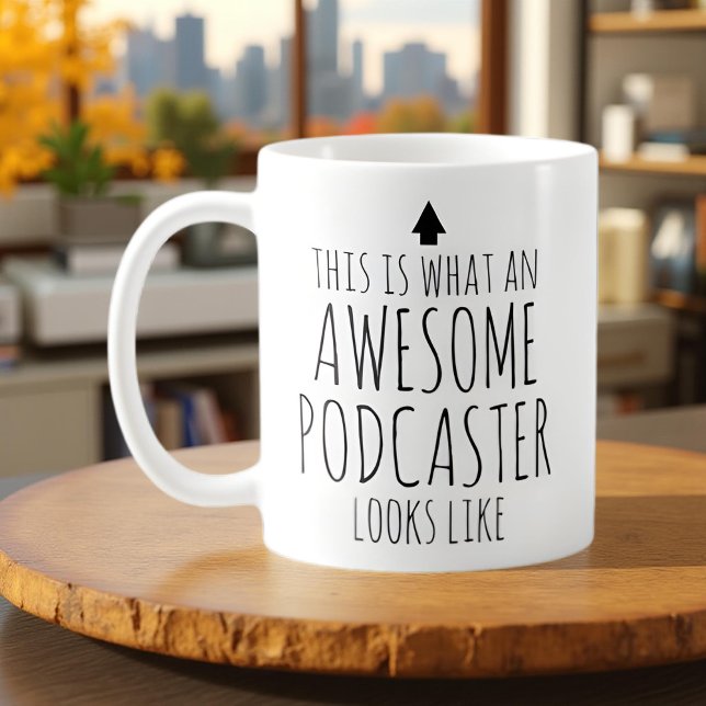 Det här ser ut som Fantastisk Podcaster Kaffemugg (Skapare uppladdad)