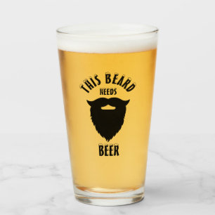 Det här skägget behöver öl, glas