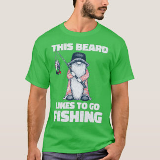Det här skägget gillar att fiska t shirt