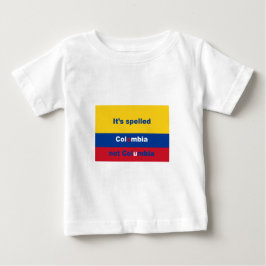 Det har stavat Colombia inte Columbia Tee