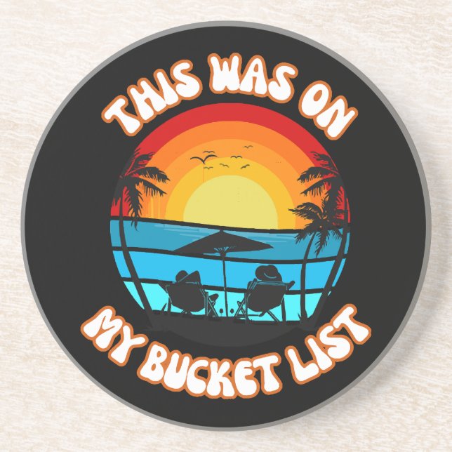 Det här stod på min Bucket List Underlägg (Framsidan)