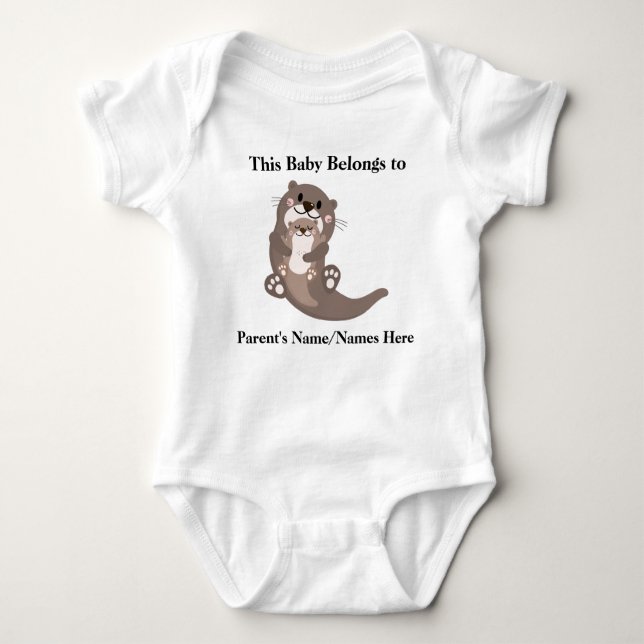 Det här Tillhöret i Baby.. Cute Anpassade Bodykost T Shirt (Framsida)
