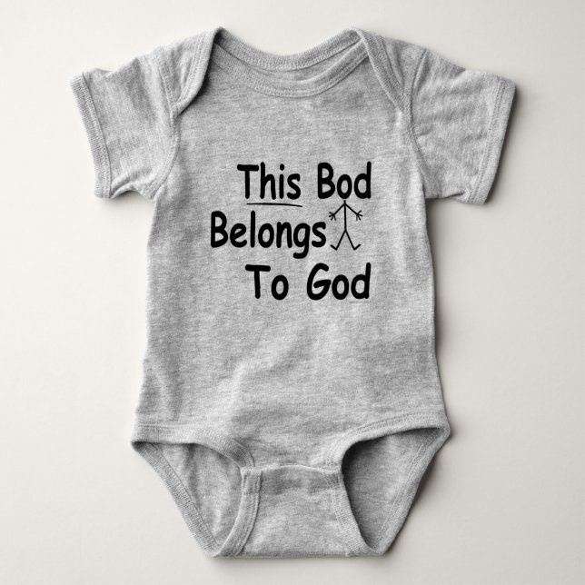 Det här Tillhöret till gud Christian Baby apparat/ T-shirt (Framsida)