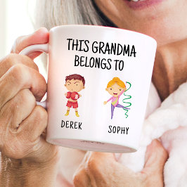 Det här Tillhöret till Kids Namn Roligt Sports Kaffemugg