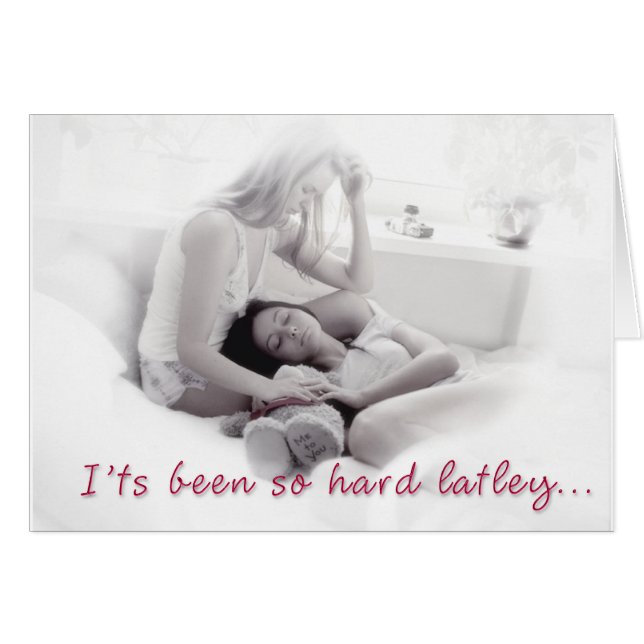 Det har varit den så hårda latleyen hälsningskort (Framsidan Horizontal)