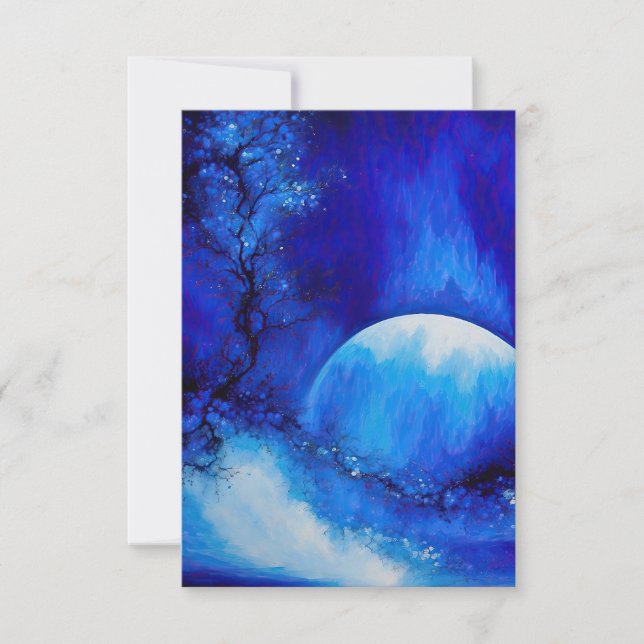 DET HAR VARIT EN BLUE MÅNE TACK KORT (Framsida)