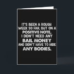 Det Har Varit En Jobbig Vecka, Men På Ett Positivt Kort<br><div class="desc">Det Har Varit En Jobbig Vecka,  Men På Ett Positivt Not Jag Inte Behövde</div>