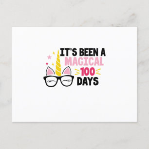 Det Har Varit En Magisk 100 Dagar Meddelande Vykort
