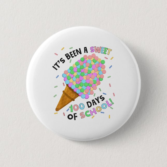 Det har varit en sötad 100 dagar med skolice Cream Knapp (Framsida)
