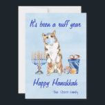 Det har varit ett Ruff Year Hanukkah Quarantine 20 Julkort<br><div class="desc">Den här designen kan vara personlig i det område som tillhandahålls genom att ändra fotot och/eller text. Du kan också anpassa den genom att klicka för att anpassa ytterligare alternativ och ta bort eller ändra färg i bakgrunden, lägga till text, ändra texten färg eller stil eller ta bort texten för...</div>