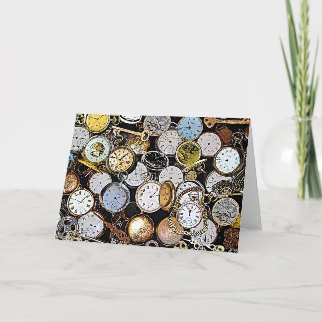 Det har varit för länge, miss You Pocketwatches Kort (Framsida)