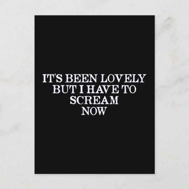 Det har varit vackert, men jag måste gräva nu vykort (Framsida)