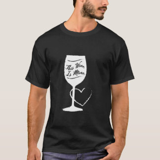 Det här vinet är mitt Kvinnors bröllopsdusch Flick T Shirt