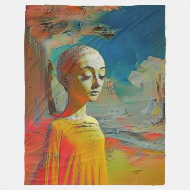 Det hela är surrealistiskt fleecefilt (Framsidan)