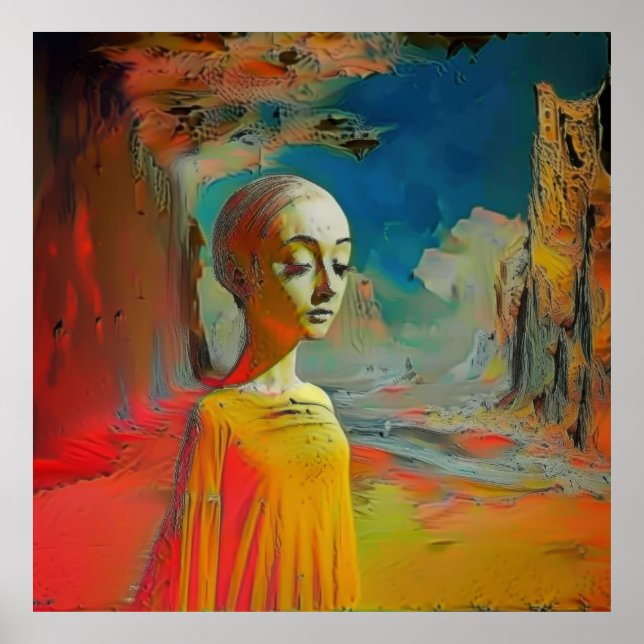 Det hela är surrealistiskt poster (Framsidan)