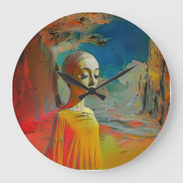 Det hela är surrealistiskt stor klocka