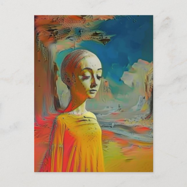Det hela är surrealistiskt vykort (Framsida)